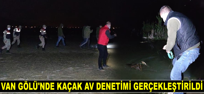 Van Gölü'nde kaçak av denetimi gerçekleştirildi