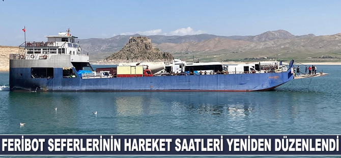 Tunceli-Elazığ feribot seferlerinin hareket saatleri yeniden düzenlendi