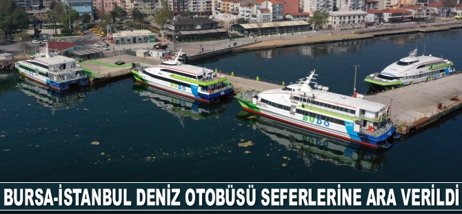 Bursa-İstanbul deniz otobüsü seferlerine ara verildi