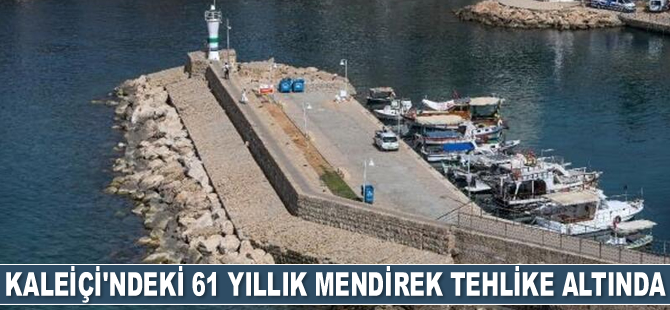 Kaleiçi'ndeki 61 yıllık mendirek çökme tehlikesi ile karşı karşıya kaldı