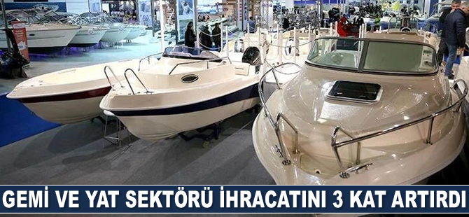 Gemi ve yat sektörü Nisan ayında ihracatını 3 kat artırdı