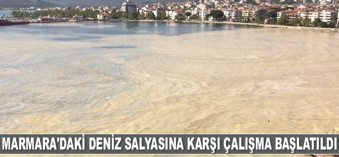 Marmara’daki deniz salyasına karşı çalışma başlatıldı
