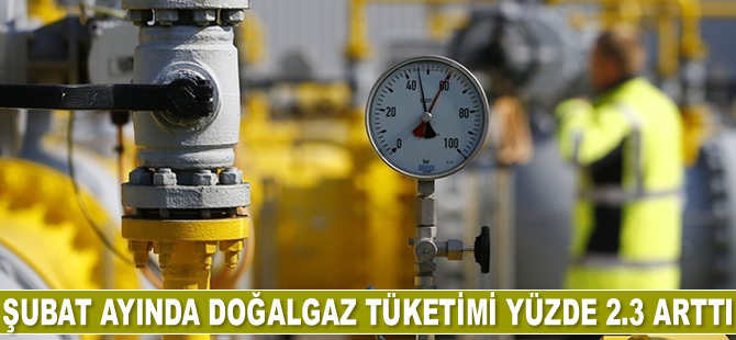 Şubat ayında doğalgaz tüketimi yüzde 2.3 arttı
