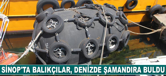Balıkçılar, denizde şamandıra buldu