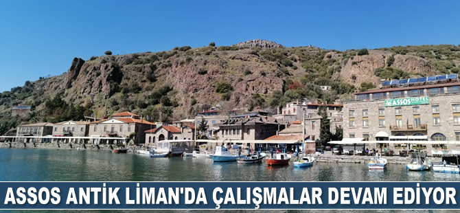 Assos Antik Liman'da çalışmalar devam ediyor