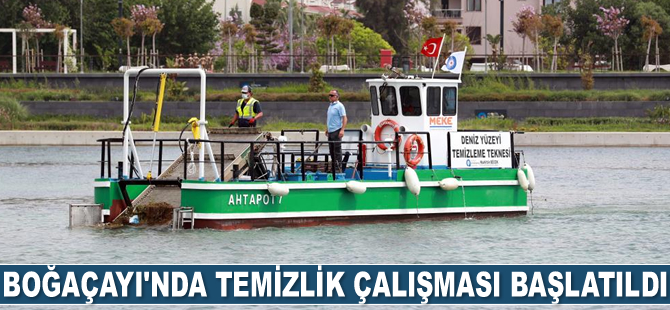 Boğaçayı’nda temizlik çalışması başladı
