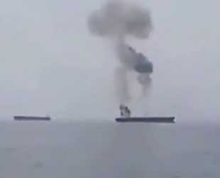 Suriye'de petrol tankerinde yangın çıktı