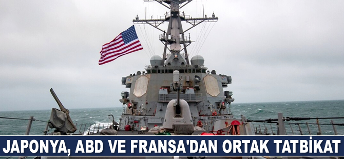 Japonya, ABD ve Fransa'dan Çin tehdidine karşı ortak tatbikata başladı