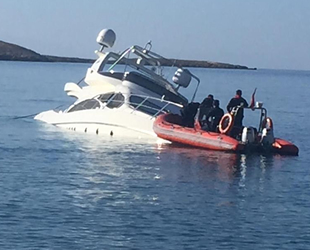 Çaypo isimli lüks yat karaya oturdu, 6 kişi kurtarıldı