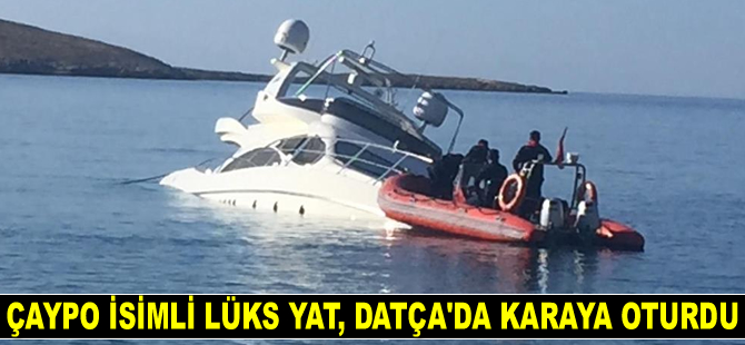 Çaypo isimli lüks yat karaya oturdu, 6 kişi kurtarıldı
