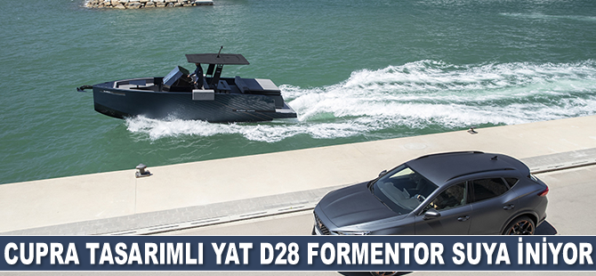 CUPRA tasarımlı yat D28 Formentor suya iniyor