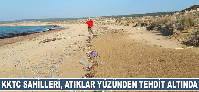 KKTC sahilleri, atıklar yüzünden tehdit altında bulunuyor