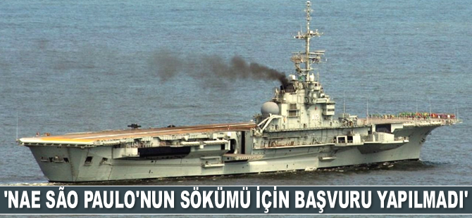 GEMİSANDER: Nae São Paulo uçak gemisinin Aliağa'da sökümü için başvuru yapılmadı