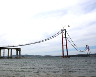 1915 Çanakkale Köprüsü'nün son çelik halat montajı yapıldı