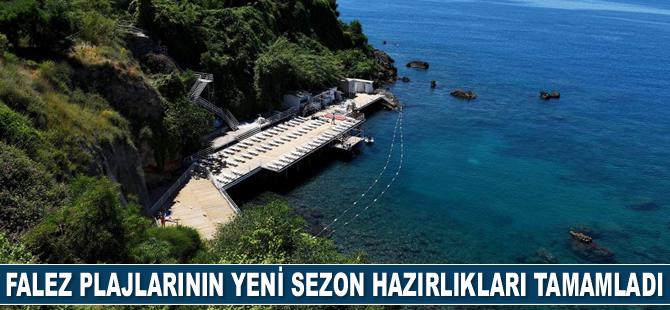 Falez plajlarının yeni sezon hazırlıkları tamamladı