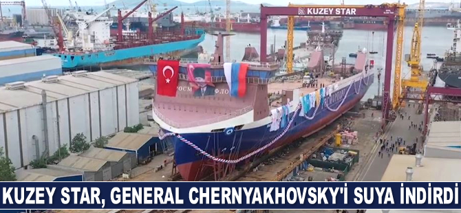 Kuzey Star Tersanesi, General Chernyakhovsky isimli Ro-Ro gemisini denize indirdi