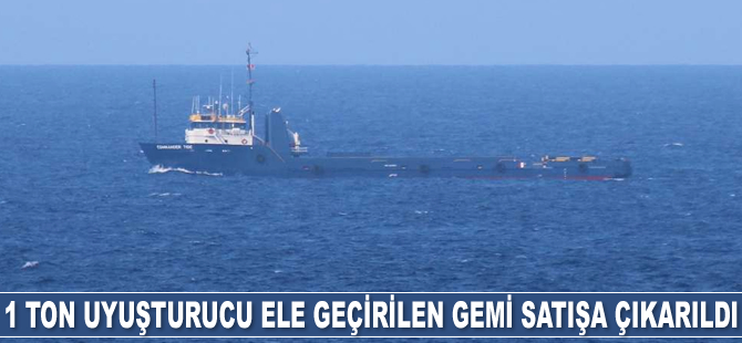 1 ton uyuşturucu ele geçirilen Commander Tide gemisi satışa çıkarıldı