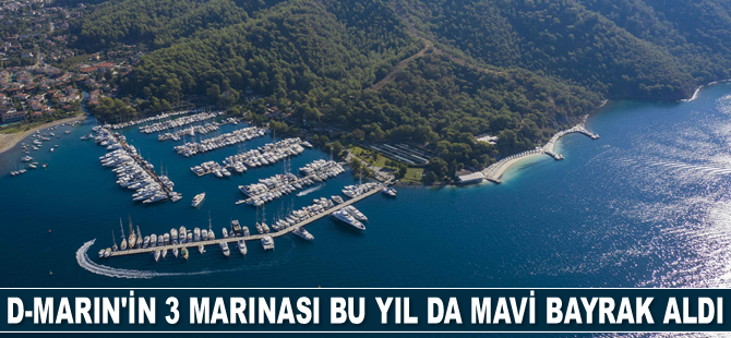 D-Marin’in 3 marinası bu yıl da Mavi Bayrak aldı