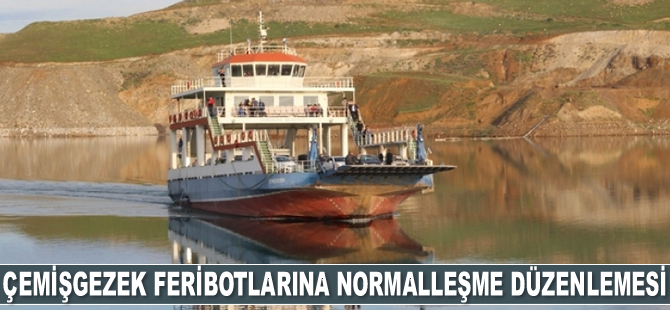 Çemişgezek feribotlarına normalleşme düzenlemesi geldi