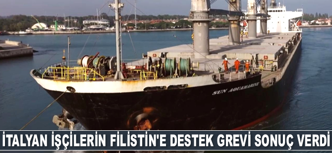 İtalyan işçilerin Filistin'e destek grevi sonuç verdi