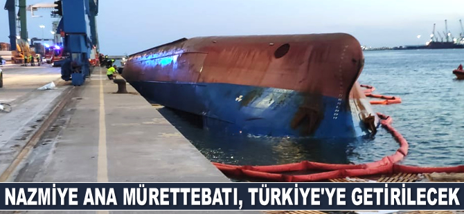 İspanya’da batan Nazmiye Ana isimli geminin mürettebatı Türkiye’ye getirilecek