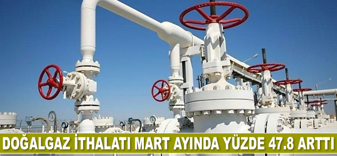 Doğalgaz ithalatı Mart ayında yüzde 47,8 arttı