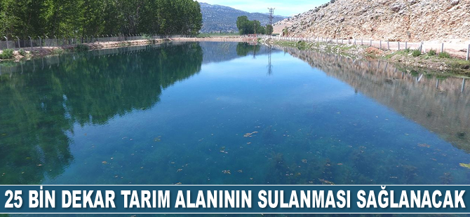DSİ projesi ile 25 bin dekar tarım alanının sulanması sağlanacak