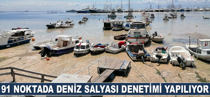 Marmara’da 91 noktada deniz salyası denetimi yapılıyor