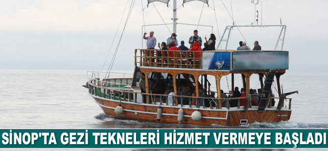 Sinop’ta gezi tekneleri hizmete başladı