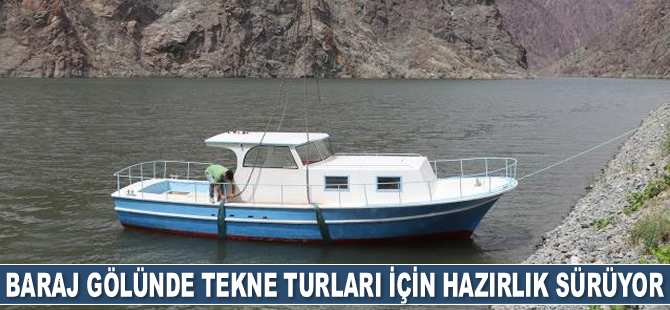 Artvin Barajı Gölü’nde tekne turları için hazırlık sürüyor