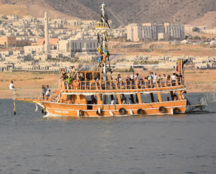 Hasankeyf’te 17 adet tekne hizmet verecek