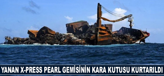 Yanan X-Press Pearl gemisinin kara kutusu kurtarıldı