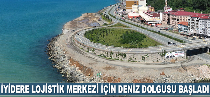 İyidere Lojistik Merkezi için deniz dolgusu başladı