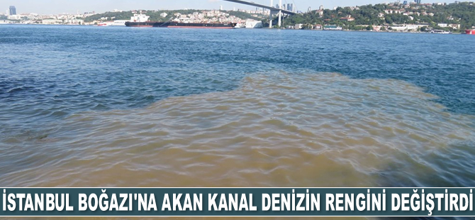 İstanbul Boğazı'nda denizin rengi değişti
