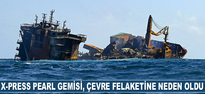 X-Press Pearl konteyner gemisi, çevre felaketine neden oldu