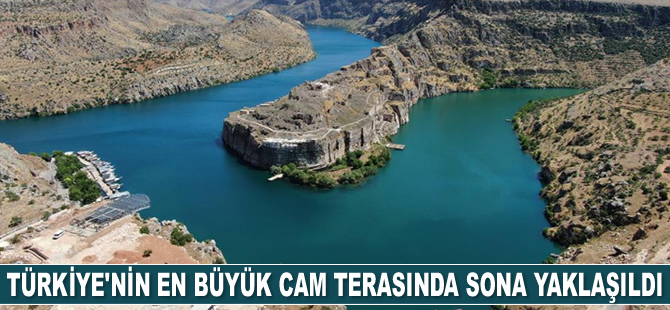 Türkiye’nin en büyük cam terasında sona yaklaşıldı
