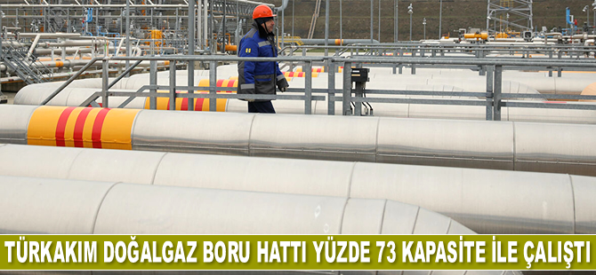 TürkAkım yüzde 73 kapasite ile çalıştı
