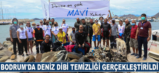 Bodrum'da deniz dibi temizliği gerçekleştirildi