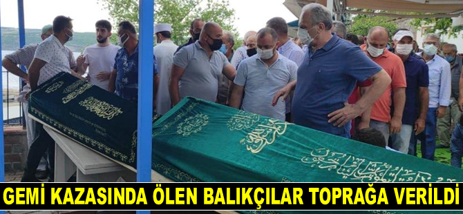 Beykoz’daki gemi kazasında ölen balıkçılar, son yolculuklarına uğurlandılar