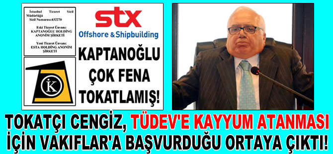 Tokatçı Cengiz'in, TÜDEV'e kayyum atanması için Vakıflar'a başvurduğu ortaya çıktı