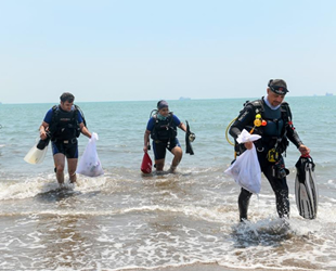 Mersin’de deniz dibi temizliği gerçekleştirildi