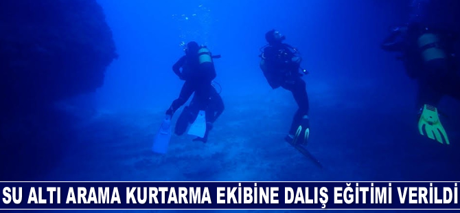 Su altı arama kurtarma ekibine dalış eğitimi verildi
