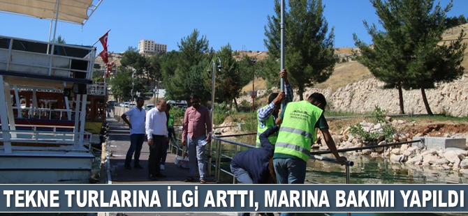 Halfeti'de tekne turlarına ilgi arttı, marina bakımı yapıldı