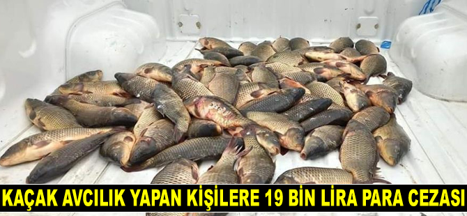 Kaçak avcılık yapan kişilere 19 bin lira para cezası kesildi