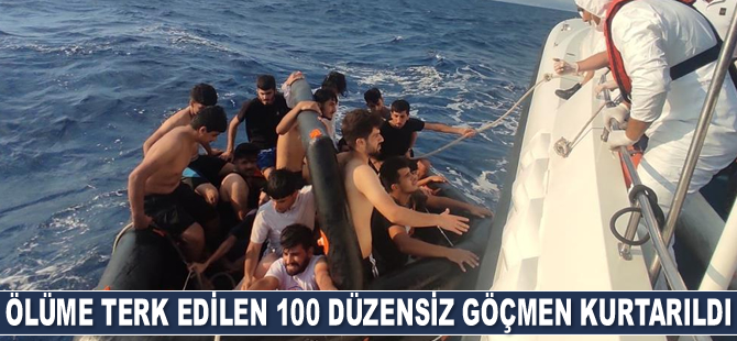 Aydın’da 100 düzensiz göçmen kurtarıldı