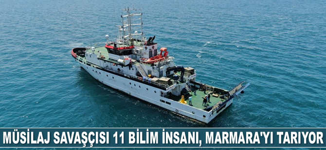 Müsilaj savaşçısı 11 bilim insanı, Marmara'yı tarıyor