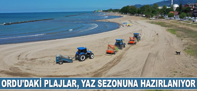 Ordu'daki plajlar, yaz sezonuna hazırlanıyor