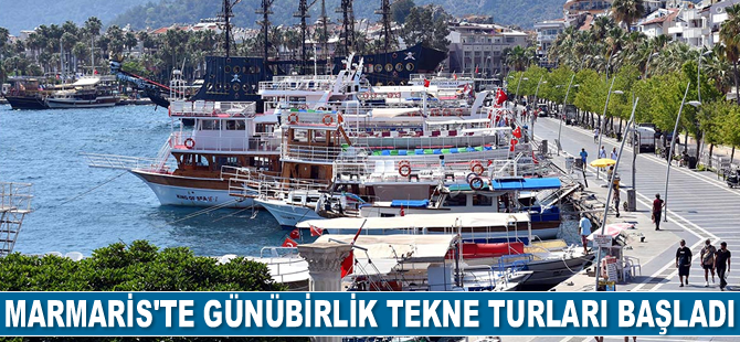 Marmaris'te günübirlik tekne turları başladı