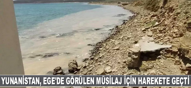 Yunanistan, Ege'de görülen deniz salyası için harekete geçti