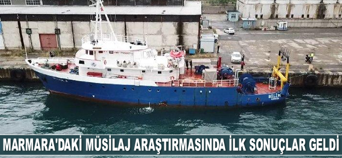Marmara Denizi'ndeki müsilaj araştırmasında ilk sonuçlar geldi